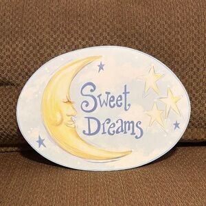 Sweet Dreams Moon and Stars Wall Decor